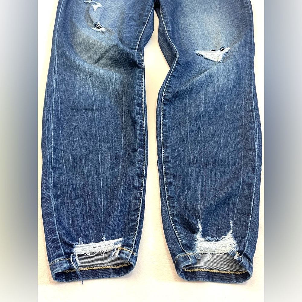 Maurices Everflex High Rise Distressed Blue Women’s Stretchy Jeans Size 10 - Picture 5 of 16